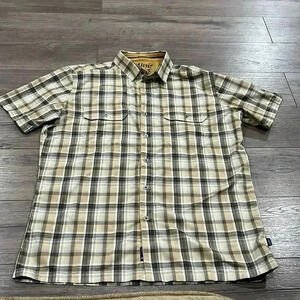[M]KUHL  Plaid Cotton S/S Button Shirt Men